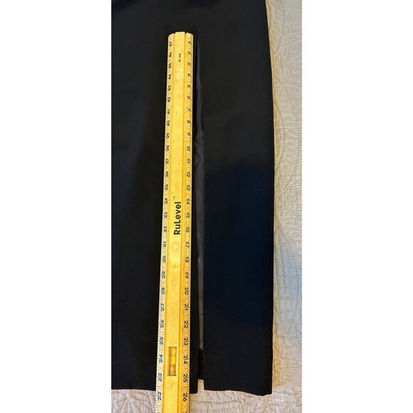 Vintage Cache Sz 4 Black Halter Straps Silky Trim Front Slit Lined Bandage Maxi - Picture 12 of 16